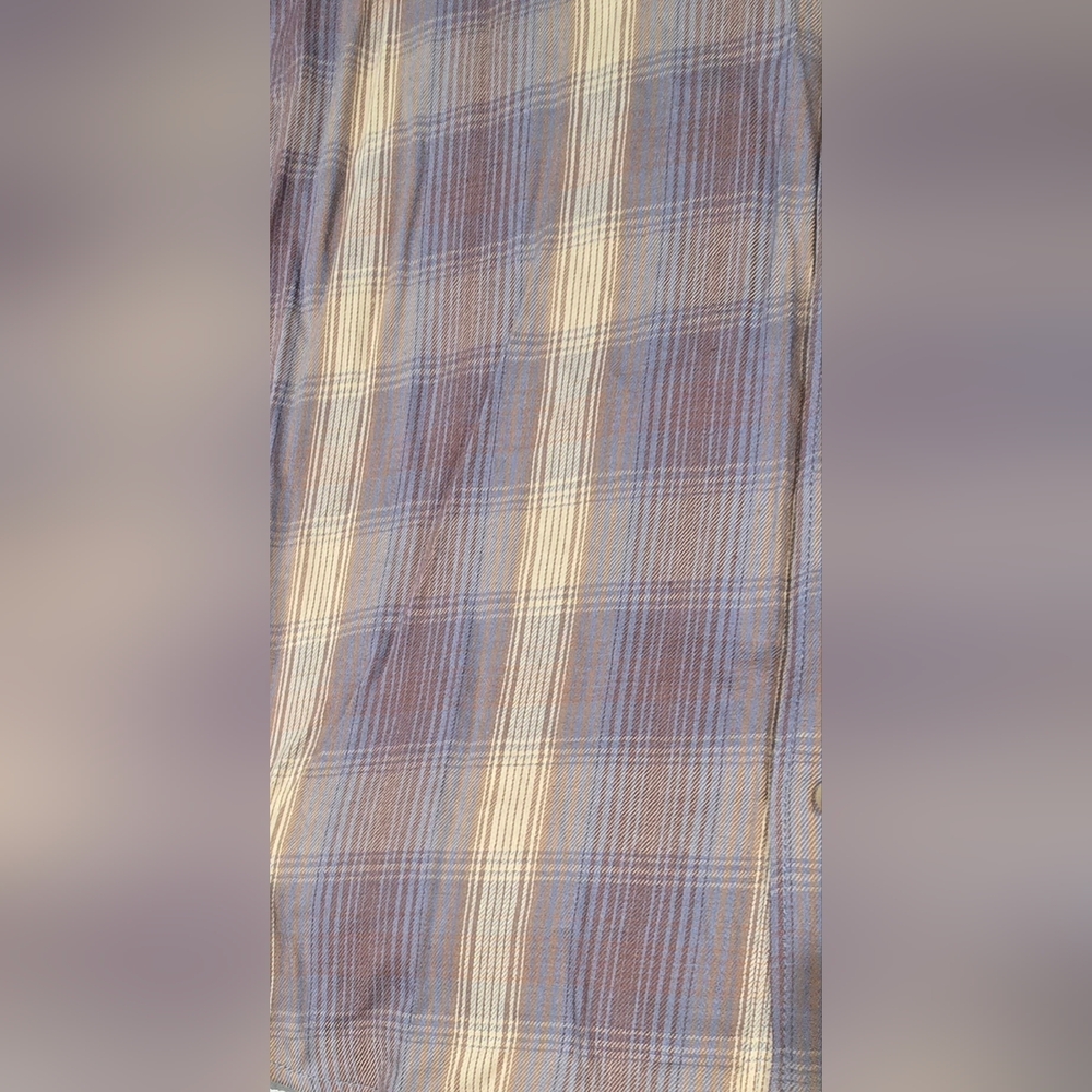 Paige Men's Everett Plaid Button Down Shirt In Toasted Vanilla Size Small - Picture 2 of 8